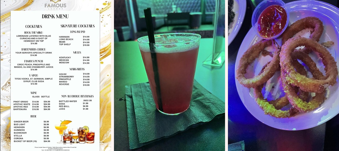 Famous Lounge Restaurant & Bar Gallery Image 3