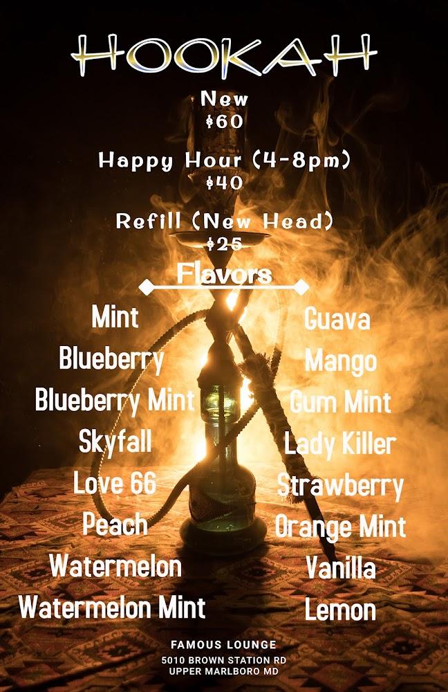 Famous Lounge Restaurant & Bar Menu image 4